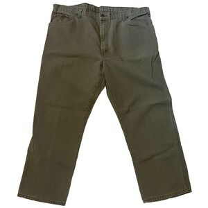 Vtg Mens 44X30 Dickies Duck Canvas Carpenter Work Pants 1939RMS River Moss Green